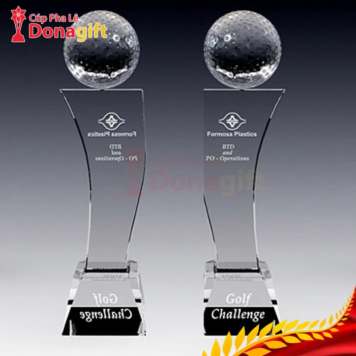 Cúp golf pha lê cao cấp 25.5cm