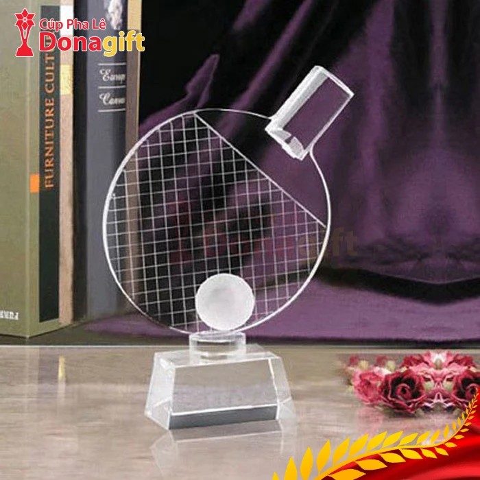 Cúp pha lê bóng bàn cao 22cm