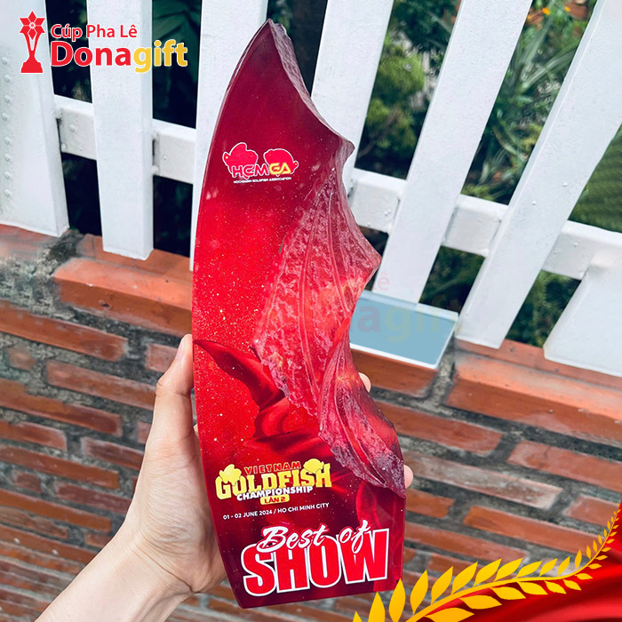 Cúp Pha Lê Hỏa Long Tỏa Sáng