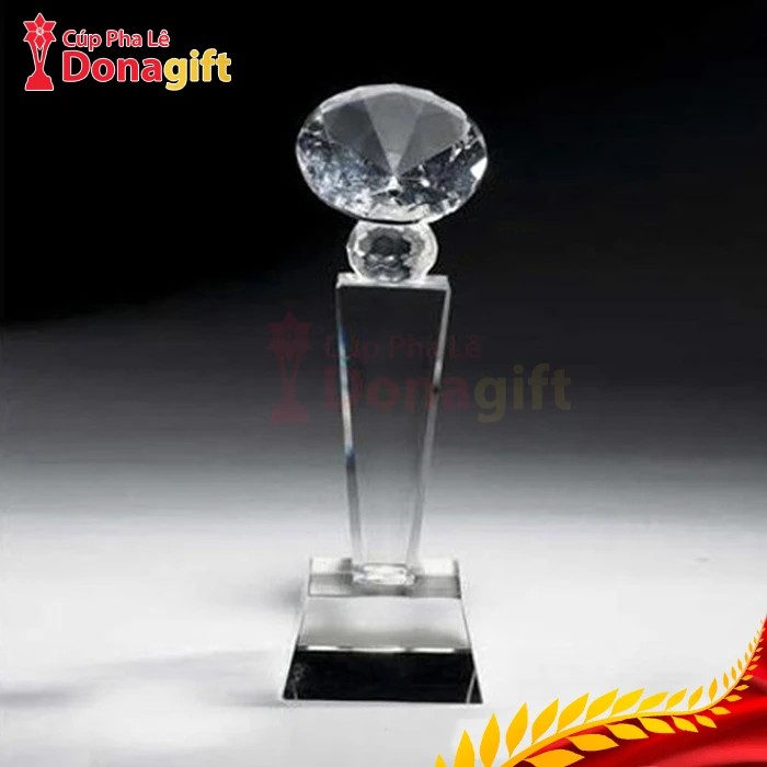 Cúp pha lê kim cương mini 8cm